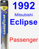 Passenger Wiper Blade for 1992 Mitsubishi Eclipse - Hybrid