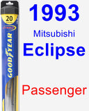 Passenger Wiper Blade for 1993 Mitsubishi Eclipse - Hybrid