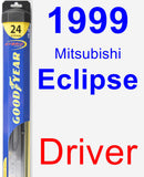 Driver Wiper Blade for 1999 Mitsubishi Eclipse - Hybrid