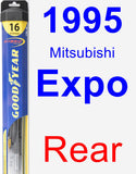 Rear Wiper Blade for 1995 Mitsubishi Expo - Hybrid