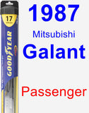 Passenger Wiper Blade for 1987 Mitsubishi Galant - Hybrid