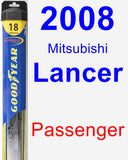 Passenger Wiper Blade for 2008 Mitsubishi Lancer - Hybrid