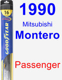 Passenger Wiper Blade for 1990 Mitsubishi Montero - Hybrid