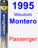 Passenger Wiper Blade for 1995 Mitsubishi Montero - Hybrid