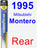 Rear Wiper Blade for 1995 Mitsubishi Montero - Hybrid