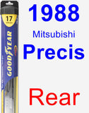 Rear Wiper Blade for 1988 Mitsubishi Precis - Hybrid