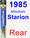 Rear Wiper Blade for 1985 Mitsubishi Starion - Hybrid