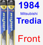 Front Wiper Blade Pack for 1984 Mitsubishi Tredia - Hybrid