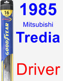 Driver Wiper Blade for 1985 Mitsubishi Tredia - Hybrid