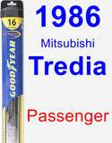 Passenger Wiper Blade for 1986 Mitsubishi Tredia - Hybrid