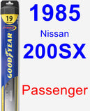 Passenger Wiper Blade for 1985 Nissan 200SX - Hybrid