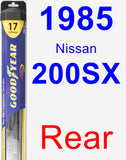 Rear Wiper Blade for 1985 Nissan 200SX - Hybrid