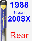 Rear Wiper Blade for 1988 Nissan 200SX - Hybrid