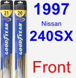 Front Wiper Blade Pack for 1997 Nissan 240SX - Hybrid