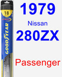 Passenger Wiper Blade for 1979 Nissan 280ZX - Hybrid