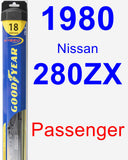 Passenger Wiper Blade for 1980 Nissan 280ZX - Hybrid