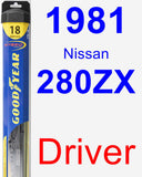 Driver Wiper Blade for 1981 Nissan 280ZX - Hybrid