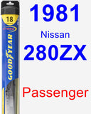 Passenger Wiper Blade for 1981 Nissan 280ZX - Hybrid