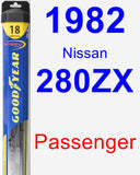 Passenger Wiper Blade for 1982 Nissan 280ZX - Hybrid