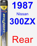 Rear Wiper Blade for 1987 Nissan 300ZX - Hybrid