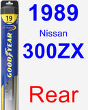 Rear Wiper Blade for 1989 Nissan 300ZX - Hybrid