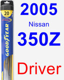 Driver Wiper Blade for 2005 Nissan 350Z - Hybrid