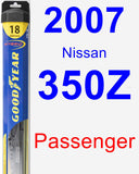 Passenger Wiper Blade for 2007 Nissan 350Z - Hybrid