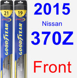 Front Wiper Blade Pack for 2015 Nissan 370Z - Hybrid