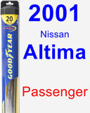 Passenger Wiper Blade for 2001 Nissan Altima - Hybrid