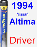 Driver Wiper Blade for 1994 Nissan Altima - Hybrid