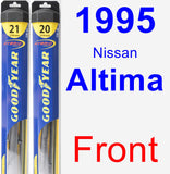 Front Wiper Blade Pack for 1995 Nissan Altima - Hybrid