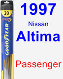 Passenger Wiper Blade for 1997 Nissan Altima - Hybrid