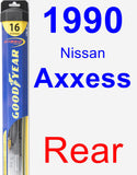 Rear Wiper Blade for 1990 Nissan Axxess - Hybrid