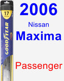 Passenger Wiper Blade for 2006 Nissan Maxima - Hybrid