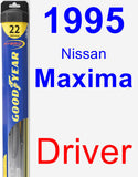 Driver Wiper Blade for 1995 Nissan Maxima - Hybrid