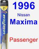 Passenger Wiper Blade for 1996 Nissan Maxima - Hybrid