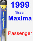 Passenger Wiper Blade for 1999 Nissan Maxima - Hybrid