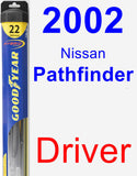 Driver Wiper Blade for 2002 Nissan Pathfinder - Hybrid