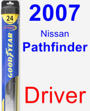 Driver Wiper Blade for 2007 Nissan Pathfinder - Hybrid
