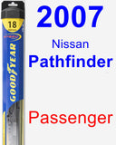 Passenger Wiper Blade for 2007 Nissan Pathfinder - Hybrid