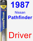 Driver Wiper Blade for 1987 Nissan Pathfinder - Hybrid