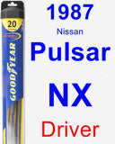 Driver Wiper Blade for 1987 Nissan Pulsar NX - Hybrid