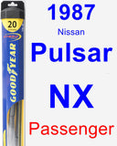 Passenger Wiper Blade for 1987 Nissan Pulsar NX - Hybrid