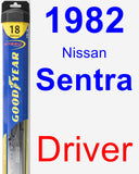 Driver Wiper Blade for 1982 Nissan Sentra - Hybrid