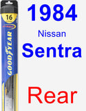 Rear Wiper Blade for 1984 Nissan Sentra - Hybrid