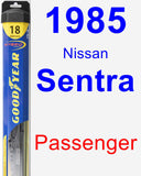 Passenger Wiper Blade for 1985 Nissan Sentra - Hybrid