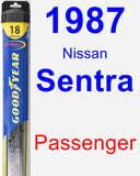 Passenger Wiper Blade for 1987 Nissan Sentra - Hybrid