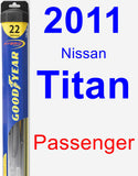 Passenger Wiper Blade for 2011 Nissan Titan - Hybrid