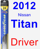 Driver Wiper Blade for 2012 Nissan Titan - Hybrid