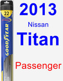 Passenger Wiper Blade for 2013 Nissan Titan - Hybrid